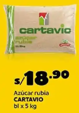 Plaza Vea Cartavio azúcar rubia bl oferta