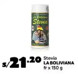 Plaza Vea La boliviana stevia fr oferta