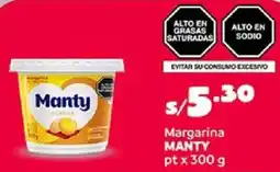 Plaza Vea Manty margarina pt oferta