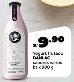 Plaza Vea Danlac yogurt frutado sabores varios bt oferta