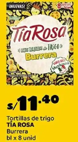 Plaza Vea Tía rosa tortillas de trigo burrera bl oferta