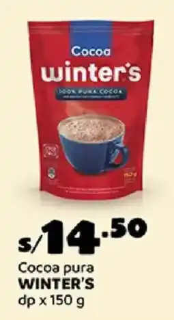 Plaza Vea Winter's cocoa pura dp oferta