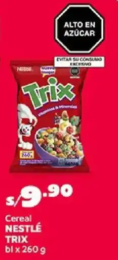 Plaza Vea Nestlé trix cereal bl oferta