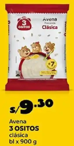 Plaza Vea 3 ositos avena clásica bl oferta