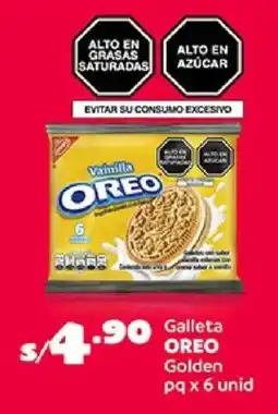 Plaza Vea Oreo galleta golden pq oferta