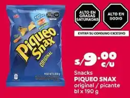Plaza Vea Piqueo snax snacks original / picante bl oferta
