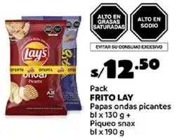 Plaza Vea Frito lay pack papas ondas picantes bl oferta