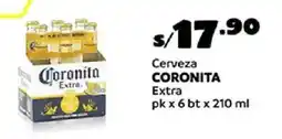 Plaza Vea Coronita cerveza extra oferta