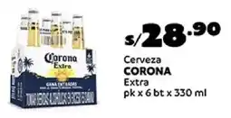 Plaza Vea Corona extra cerveza oferta