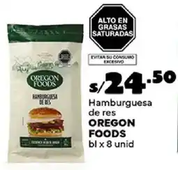Plaza Vea Oregon foods hamburguesa de res bl oferta