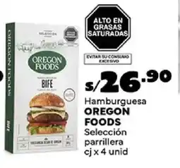 Plaza Vea Oregon foods hamburguesa selección parrillera cj oferta