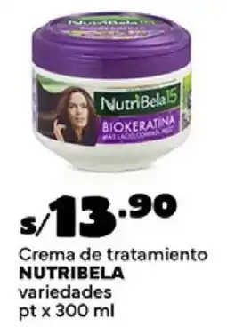 Plaza Vea Nutribela crema de tratamiento variedades pt oferta