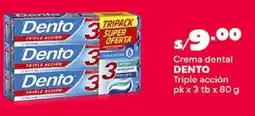Plaza Vea Dento crema dental triple acción oferta