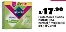 Plaza Vea Nosotras protectores diarios normal/multiestilo pq oferta