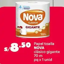 Plaza Vea Nova papel toalla clásico gigante oferta