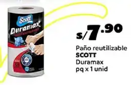 Plaza Vea Scott paño reutilizable duramax oferta