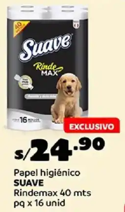 Plaza Vea Suave papel higiénico rindemax oferta