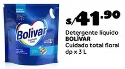 Plaza Vea Bolívar detergente líquido cuidado total floral dp oferta
