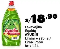 Plaza Vea Ayudín ayudin liquido limón y sábila / lima limón bt oferta