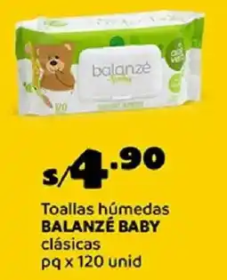 Plaza Vea Balanzé baby toallas húmedas clásicas pq oferta