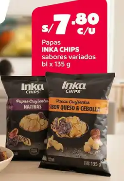Plaza Vea Inka chips papas sabores variados bl oferta