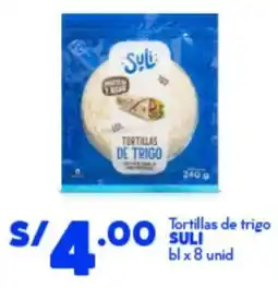 Mass Suli tortillas de trigo bl oferta