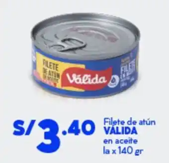 Valida filete de atún en aceite la