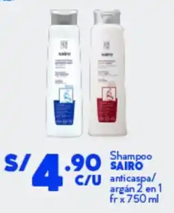 Mass Sairo shampoo anticaspa/ argán 2 en 1 fr oferta