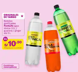 Tambo Fontlife bebidas gasificadas agua tónica oferta
