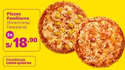 Tambo Pizzas familiares oferta