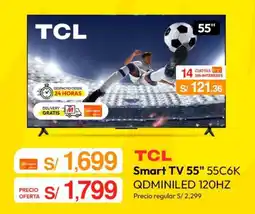 Metro Tcl smart tv 55" oferta