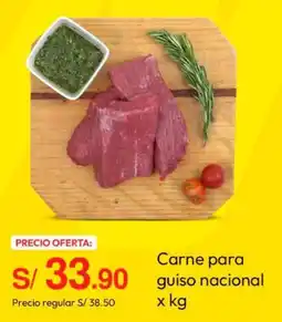 Metro Carne para guiso nacional oferta