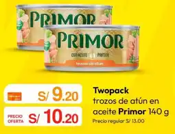 Metro Primor twopack trozos de atún en aceite oferta