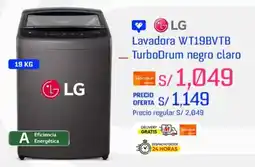 Metro Lg lavadora WT19BVTB turbodrum negro claro oferta