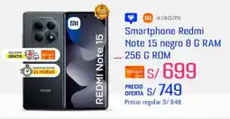 Metro Xiaomi redmi note 15 smartphone negro oferta