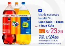 Metro Coca-cola + fanta + inca kola mix de gaseosas botella oferta