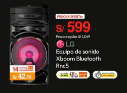 Metro Lg equipo de sonido xboom bluetooth Rnc5 oferta