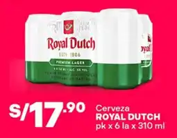 Plaza Vea Royal Dutch cerveza oferta