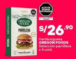 Plaza Vea Oregon Foods hamburguesa oferta