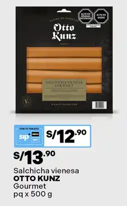 Plaza Vea Otto Kunz salsicha vienesa gourmet oferta