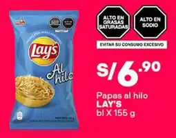 Plaza Vea Lay's papas al hilo oferta