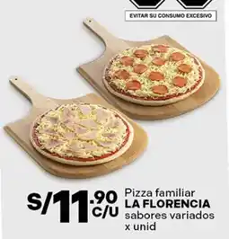 Plaza Vea La Florencia pizza familiar oferta