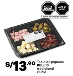 Plaza Vea Bell's tabla de piqueos tradicional oferta