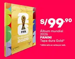 Plaza Vea Panini álbum mundial 2026 oferta