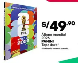 Plaza Vea Panini álbum mundial 2026 oferta
