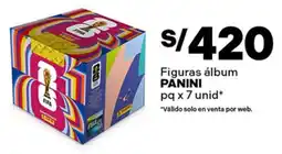 Plaza Vea Panini figuras álbum oferta