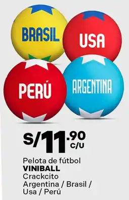 Plaza Vea Viniball pelota de fútbol oferta