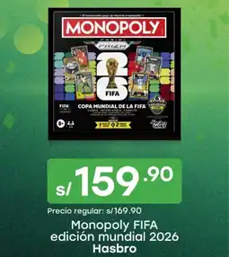 Tottus Hasbro Monopoly FIFA edición mundial 2026 oferta