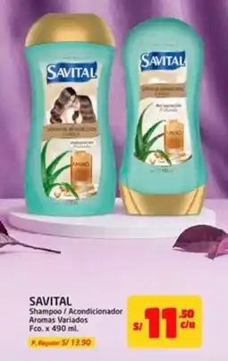 MaxiAhorro Savital shampoo/acondicionador oferta