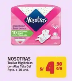 MaxiAhorro Nosotras toallas higienicas oferta
